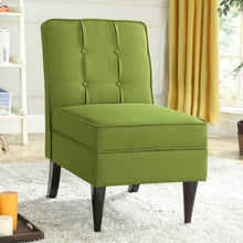 Load image into Gallery viewer, 24KF Accent Chair with Storage Modern Design Button Back -Green