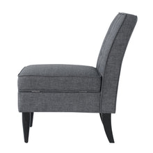 Load image into Gallery viewer, 24KF Accent Chair with Storage Modern Design Button Back -Dark Gray