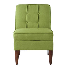 Load image into Gallery viewer, 24KF Accent Chair with Storage Modern Design Button Back -Green