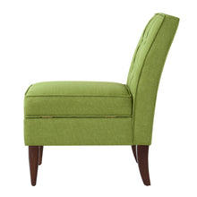 Load image into Gallery viewer, 24KF Accent Chair with Storage Modern Design Button Back -Green