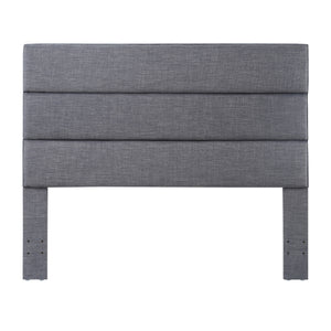 24KF Palisades Upholstered Queen Headboard is Comfortable and on Style Queen/Full Size-Dark Gray