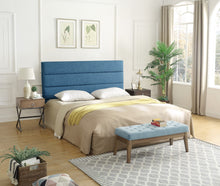 Load image into Gallery viewer, 24KF Palisades Upholstered Headboard is Comfortable and on Style Queen/Full Size-Slate Blue