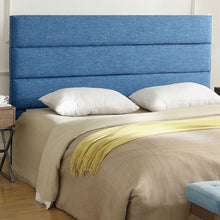Load image into Gallery viewer, 24KF Palisades Upholstered Headboard is Comfortable and on Style King/California King Size-Slate Blue