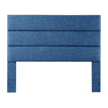 Load image into Gallery viewer, 24KF Palisades Upholstered Headboard is Comfortable and on Style Queen/Full Size-Slate Blue