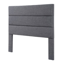 Load image into Gallery viewer, 24KF Palisades Upholstered Queen Headboard is Comfortable and on Style Queen/Full Size-Dark Gray