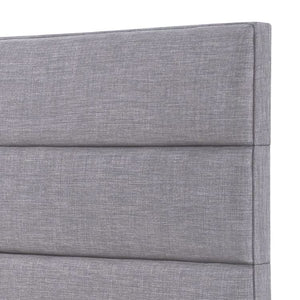 24KF Palisades Upholstered King Headboard is Comfortable and on Style King/California King Size-Light Gray
