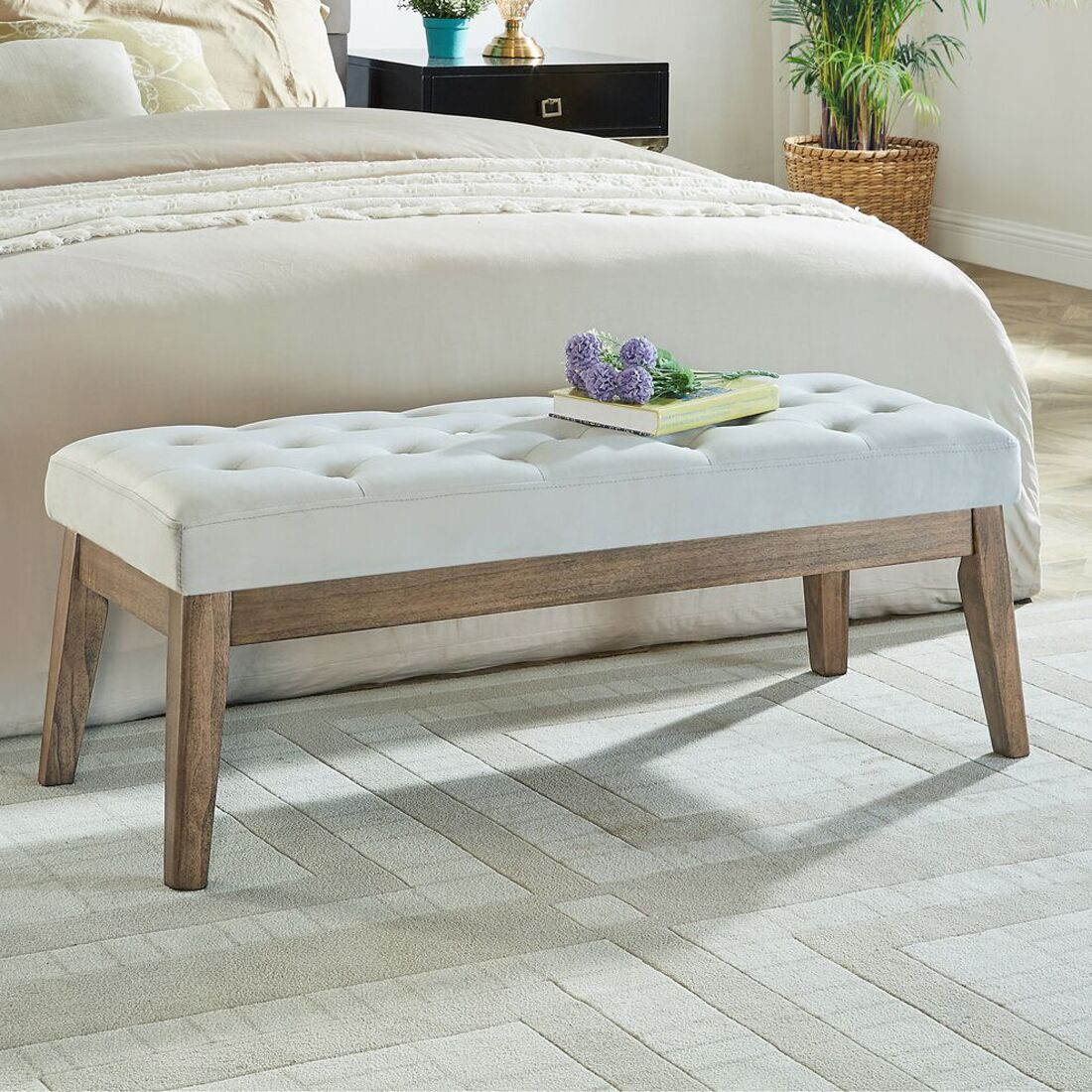 Padded bedroom online bench