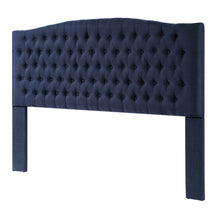 Load image into Gallery viewer, 24KF Upholstered Button Tufted Headboard is Comfortable and Classical King/California King Size- Navy Blue