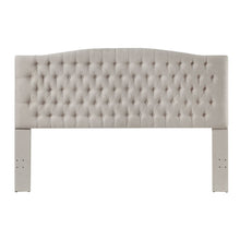 Load image into Gallery viewer, 24KF Upholstered Button Tufted Headboard is Comfortable and Classical King/California King Size- Ivory