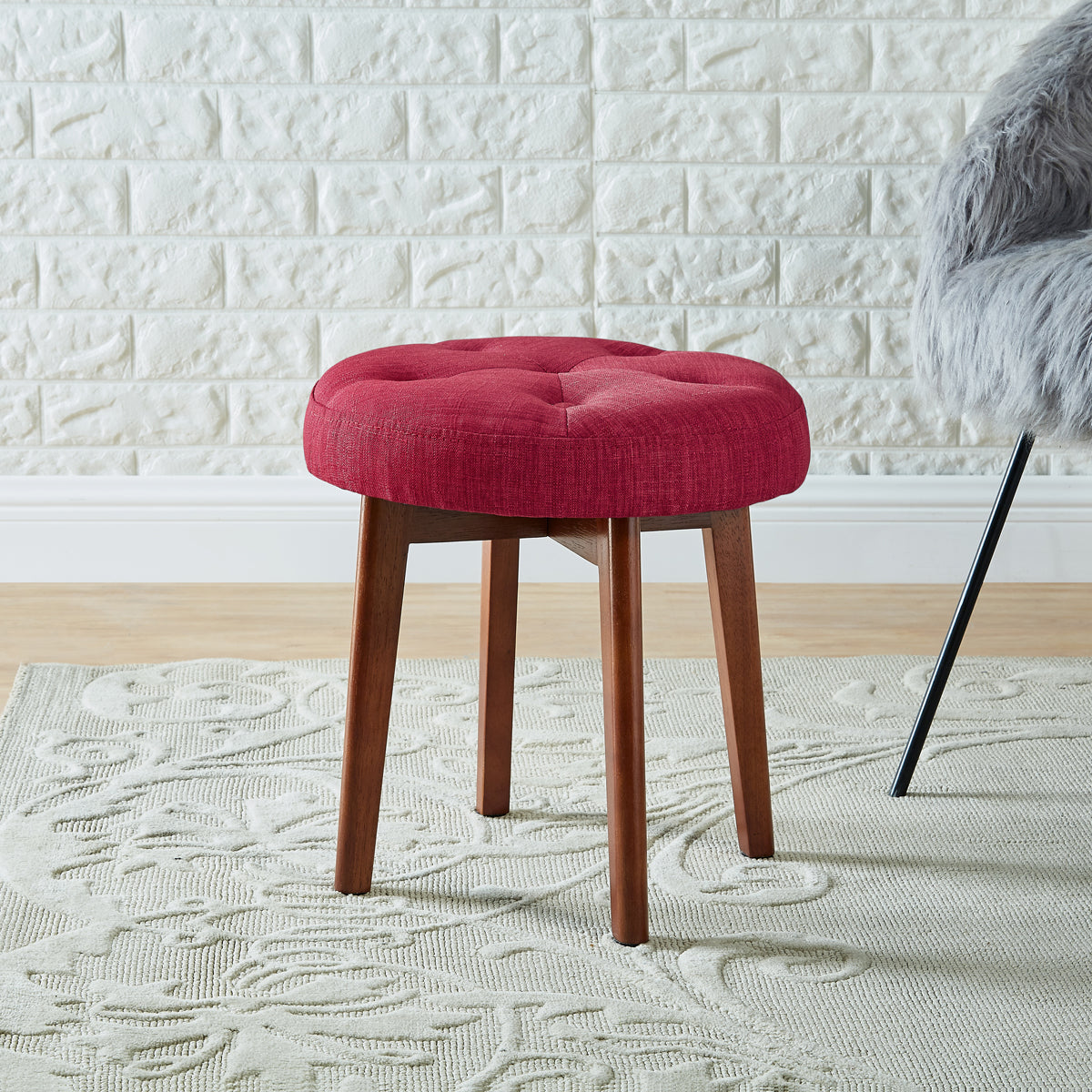 Round discount padded stool